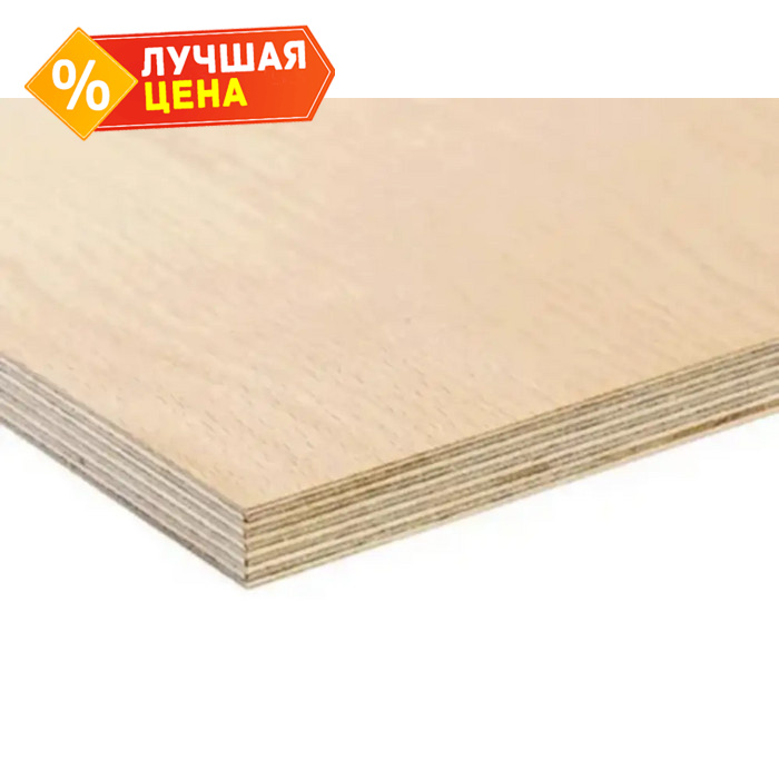 Фанера ФСФ береза сорт 2/4 21х1220х2440 мм