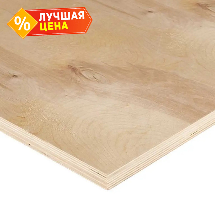 Фанера ФСФ береза сорт 2/3 21х1220х2440 мм